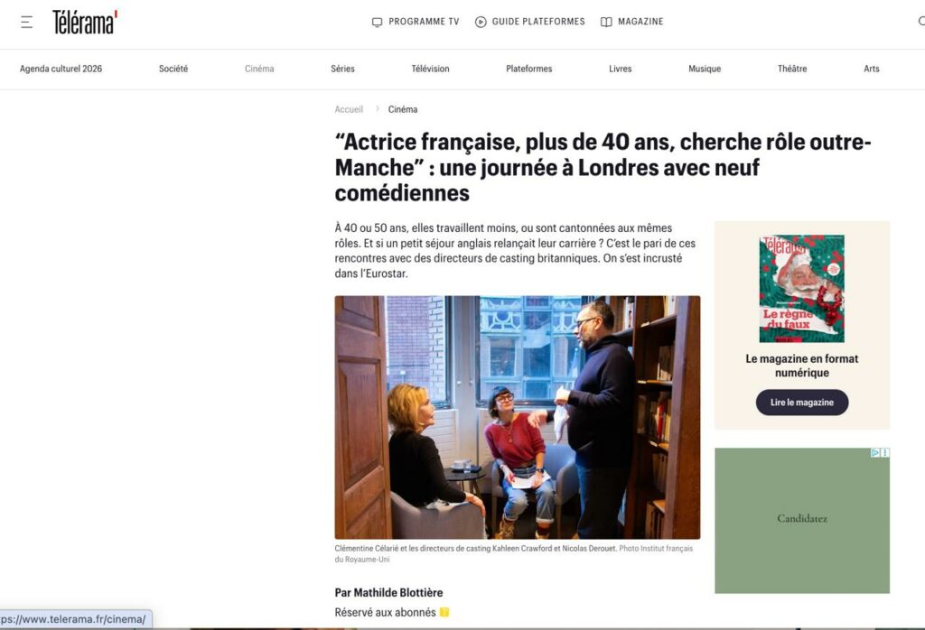 Nicolas Derouet - Article Télérama